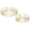 Set 2 tavi decorative Feel, metal, D.20/30 cm, 173439
