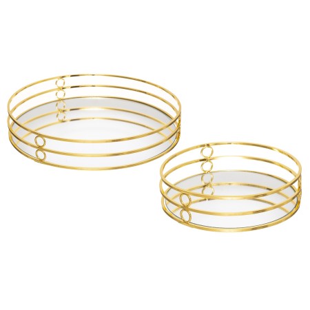Set 2 tavi decorative Feel, metal, D.20/30 cm, 173439