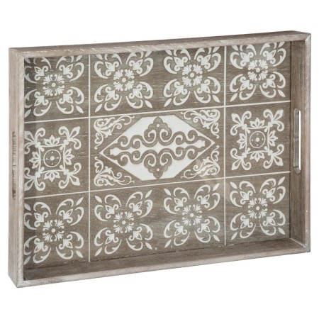 Tava decorativa Summer, lemn, sticla, L.40 cm, 157178