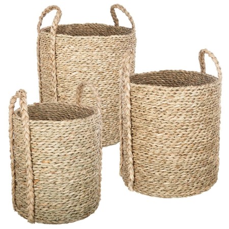 Set 3 cosuri depozitare Kilian, stuf, D.22/26/34 cm, 157047