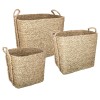 Set 3 cosuri depozitare Kilian, stuf, H.25/31/41 cm, 157048