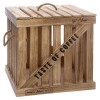 Set 3 cutii depozitare Denys, lemn natur, L.25/30/36 cm, 157279