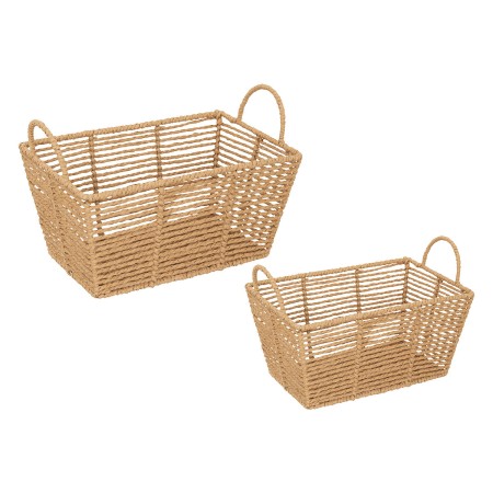 Set 2 cosuri depozitare Eugene, metal, hartie, L.30/35 cm, 195073