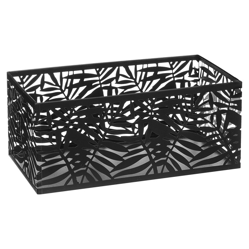 Set 3 cutii depozitare Anik, metal, negru, L.28/30/33 cm, 168373