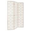 Paravan Nomade, lemn, alb, model geometric, H.170 cm, 156867B