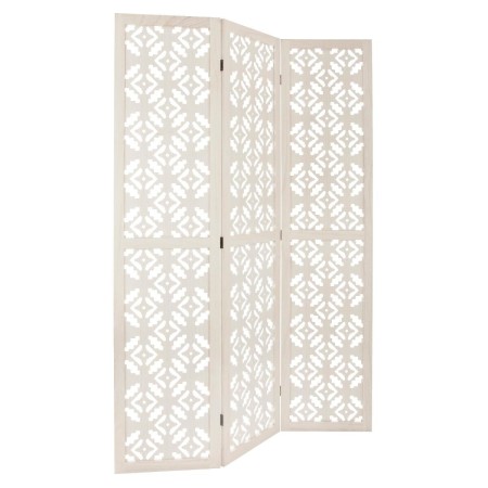 Paravan Nomade, lemn, alb, model geometric, H.170 cm, 156867B