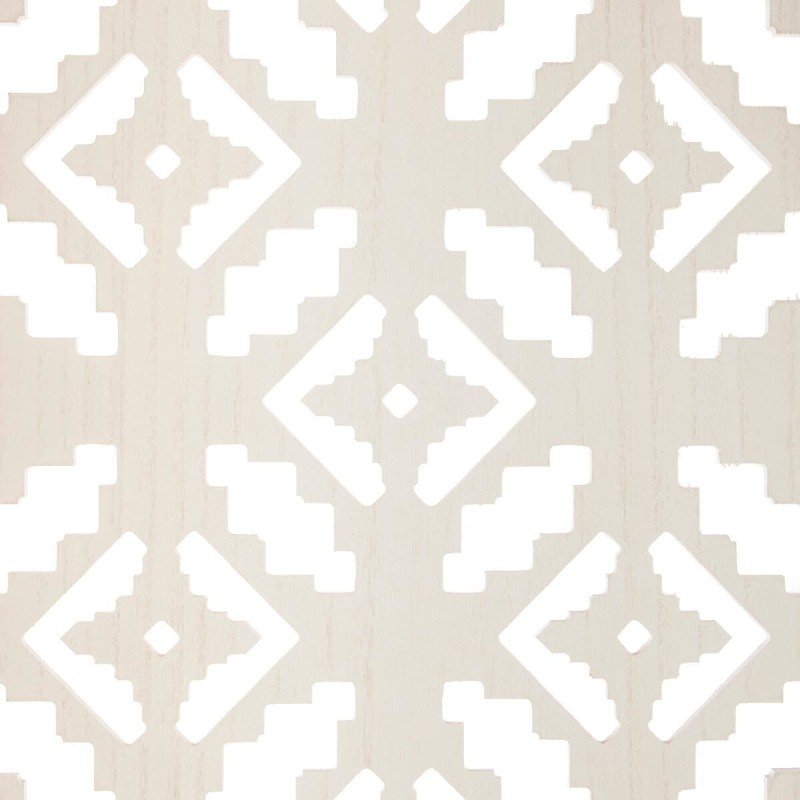 Paravan Nomade, lemn, alb, model geometric, H.170 cm, 156867B