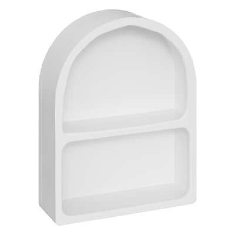 Raft de perete Soleya, MDF alb, H.45 cm, 200262