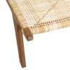 Fotoliu Timor, structura din lemn de tec, ratan, H.72 cm, 166656C