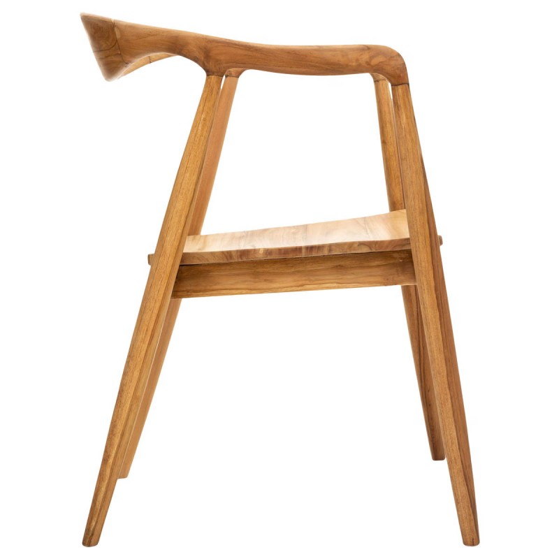Scaun dining Miyako, lemn de tec, H.78 cm, 184938
