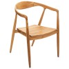 Scaun dining Miyako, lemn de tec, H.78 cm, 184938
