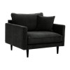 Fotoliu XL Candice, velur, gri inchis, H.85 cm, 185101