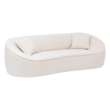 Canapea alba boucle Ostuni, 3 locuri, L.232 cm, 202238A