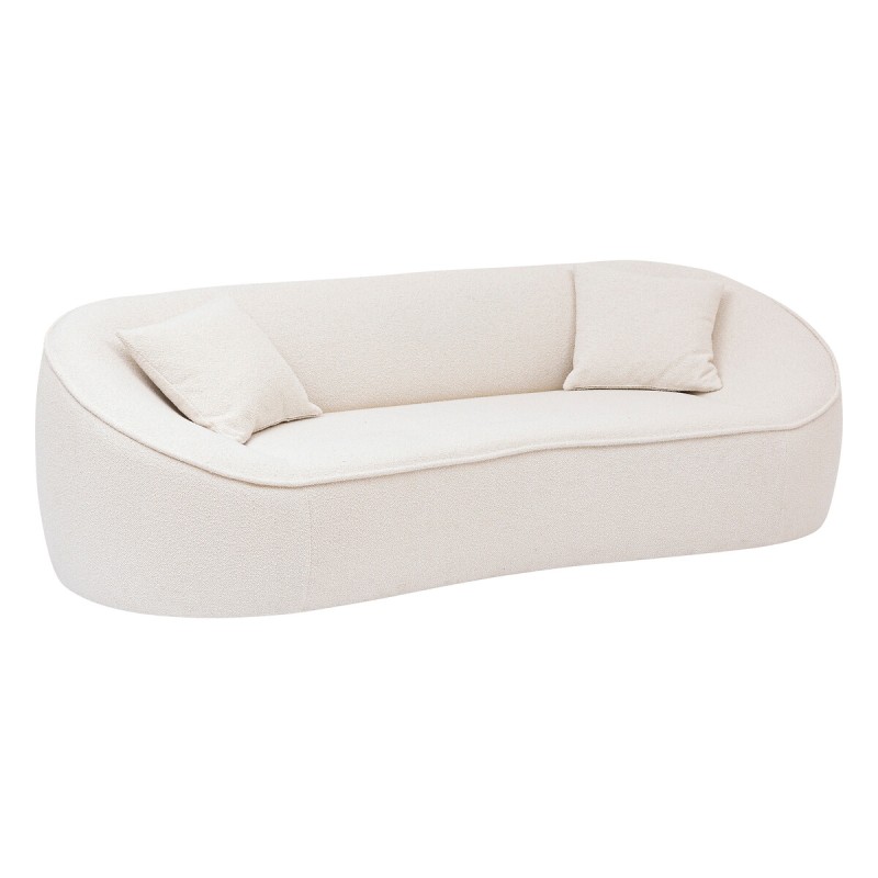 Canapea alba boucle Ostuni, 3 locuri, L.232 cm, 202238A