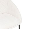 Fotoliu Seliso, metal, textil crem, H.81 cm, 207307A