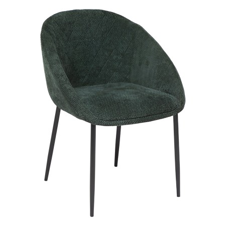 Fotoliu Seliso, metal, textil verde, H.81 cm, 207307B