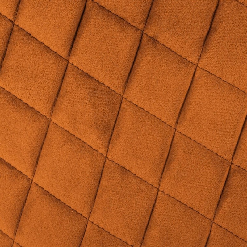 Fotoliu catifea maro Marlo, picioare din metal negru, cusaturi laterale ton-pe-ton, 157153E
