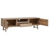 Comoda TV din lemn de salcam, 4 compartimente, L.180 cm, Aeris, 185029