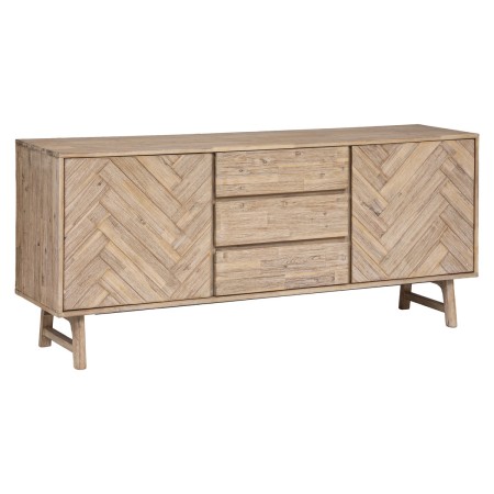 Comoda din lemn de salcam, 7 compartimente, L.180 cm, Aeris, 185032