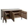 Comoda din lemn de salcam, 4 compartimente, L.160 cm, Banila, 166635