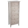 Comoda din lemn si MDF, 6 sertare, Charme, H. 113 cm, 102214C