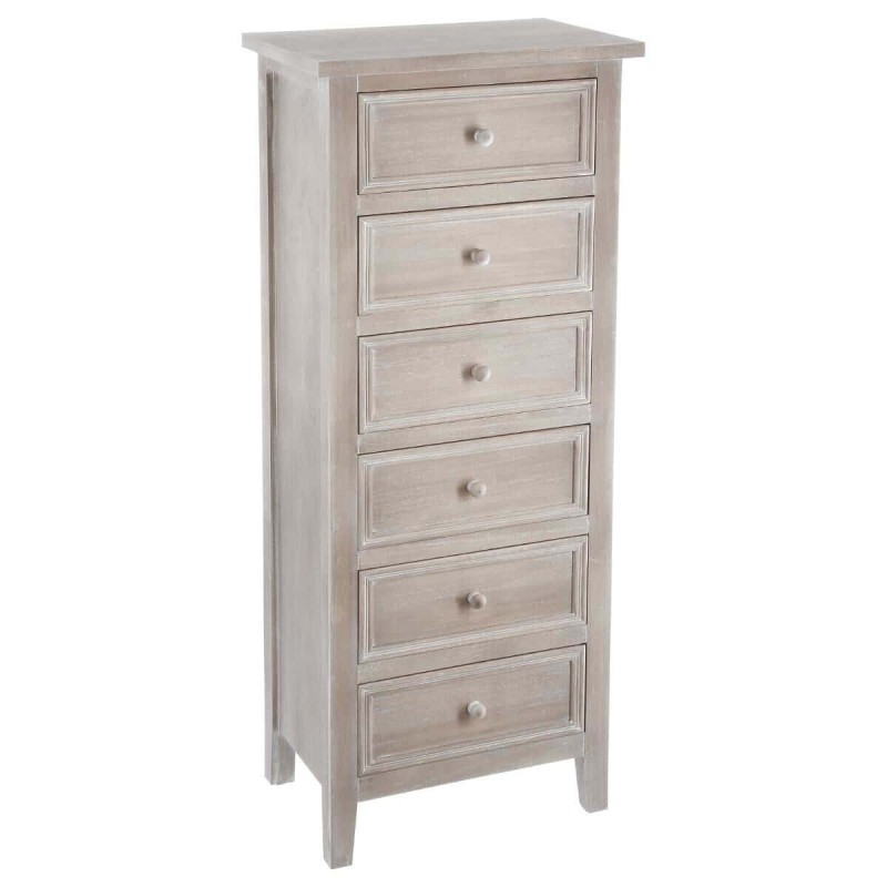 Comoda din lemn si MDF, 6 sertare, Charme, H. 113 cm, 102214C