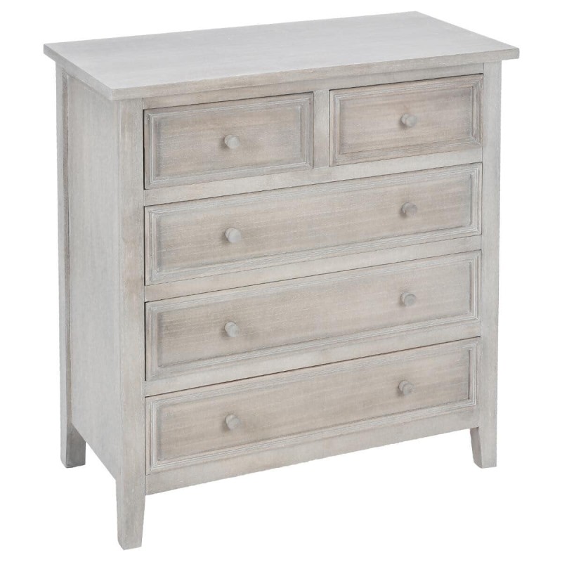 Comoda din lemn, 5 sertare, Charme, 121474C