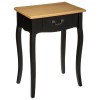 Noptiera Chrysa, neagra, lemn, MDF, H.65 cm, 114516B