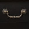 Noptiera Chrysa, neagra, lemn, MDF, H.65 cm, 114516B