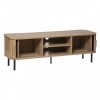 Comoda pentru TV, metal, lemn natur, L.140 cm, Colva, 184924