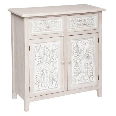 Comoda din lemn si MDF natur, 2 usi, Hina, 179094