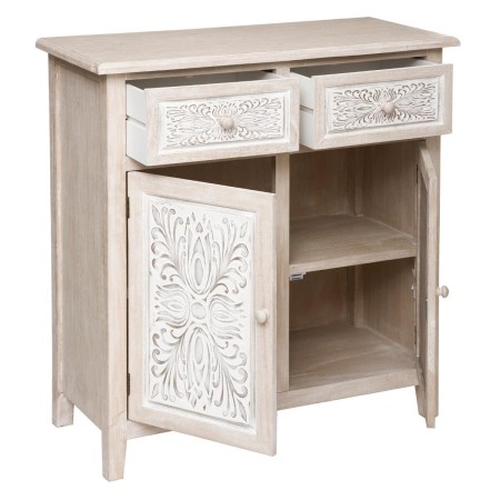 Comoda din lemn si MDF natur, 2 usi, Hina, 179094