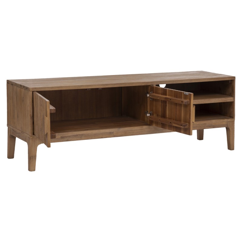 Comoda pentru TV, lemn de salcam, 3 compartimente, L.160 cm, Sabor, 185042