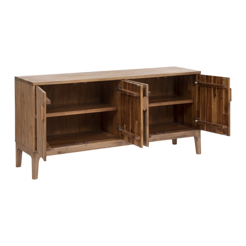 Comoda din lemn de salcam cu 4 usi, L.160 cm, Sabor, 185045