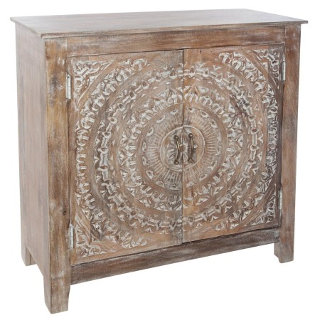 Comoda din lemn de mango si MDF, 2 usi, L.90 cm, Shirel, 157000