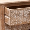 Comoda din lemn de mango si MDF, 3 sertare, L.79 cm, Shirel, 166727