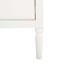 Comoda din lemn alb si blat din MDF, 4 sertare, Solen, 166604