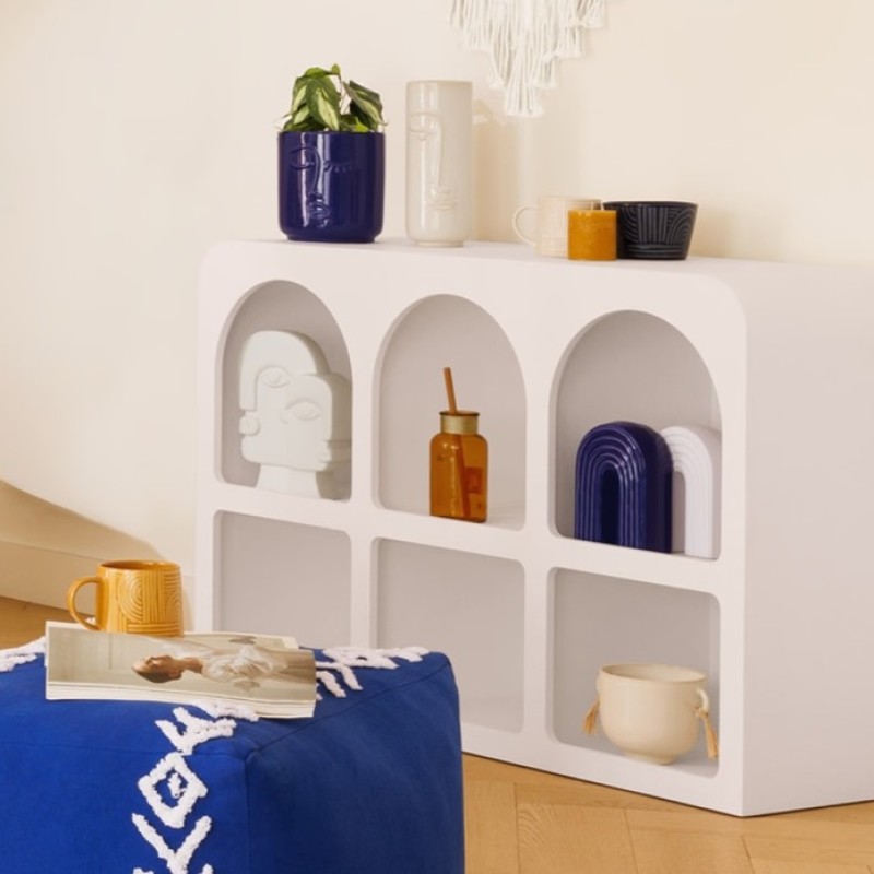 Comoda alba Soleya, MDF, L.110 cm, 197814