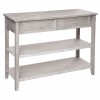 Consola din lemn, 2 sertare, 2 rafturi, Charme, L. 110 cm, 179123