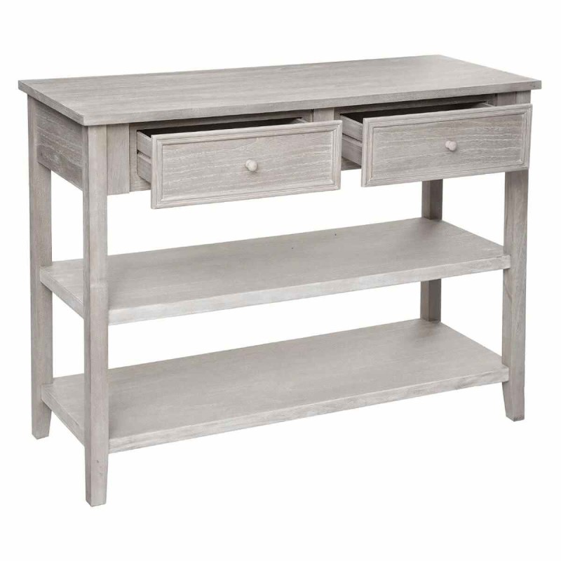 Consola din lemn, 2 sertare, 2 rafturi, Charme, L. 110 cm, 179123