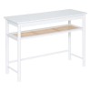 Consola Cabra, ratan si MDF, alb, L.110 cm, 197713