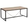 Masa dining Edene, lemn, structura metal negru, L.180 cm, 114530
