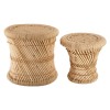 Set 2 masute cafea Ilyan, bambus, D.30/37 cm, 156861A