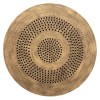Set 2 masute cafea Etnik, metal negru, blat MDF auriu, D.34/40 cm, 157233
