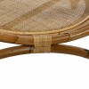Masuta de cafea Farah, ratan, blat sticla, D.90 cm, 166652