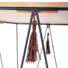 Masuta laterala Kumi, metal negru, blat MDF, L.39 cm, 156955