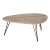 Masuta cafea Nelle, metal negru, blat MDF, L. 112 cm, 140364