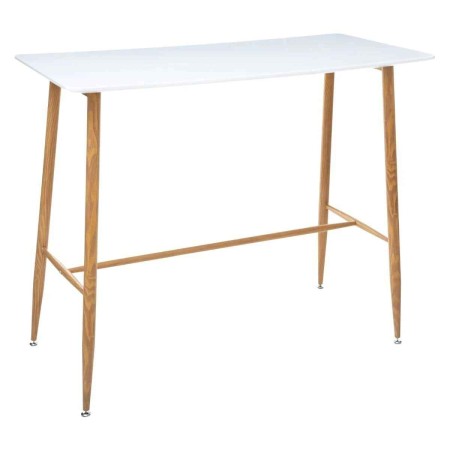 Masa Roka alba din metal si MDF, L.120 cm, 166543