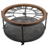 Masuta de cafea rotunda cu ceas, Torof, D.90 cm, 157157