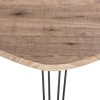 Masuta laterala Nelle, metal negru, blat MDF, L.69 cm, 140362